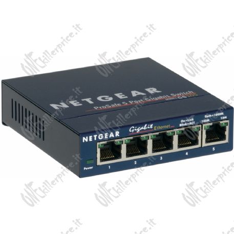 NETGEAR GS105 Non gestito Gigabit Ethernet (10/100/1000) Blu