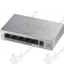 Zyxel GS1005HP Non gestito Gigabit Ethernet (10/100/1000) Supporto Power over Ethernet (PoE) Argento