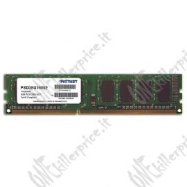 Patriot Memory DDR3 8GB PC3-12800 (1600MHz) DIMM memoria 1 x 8 GB