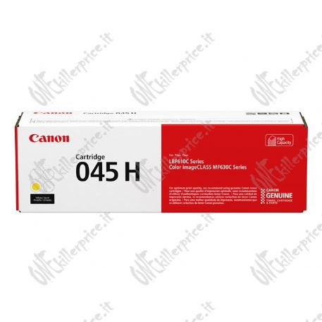 Canon 045 H cartuccia toner 1 pz Originale Giallo