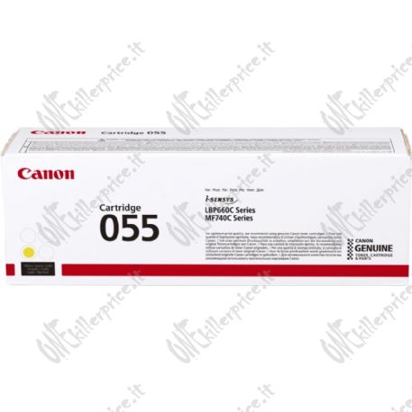 Canon 055 cartuccia toner 1 pz Originale Giallo