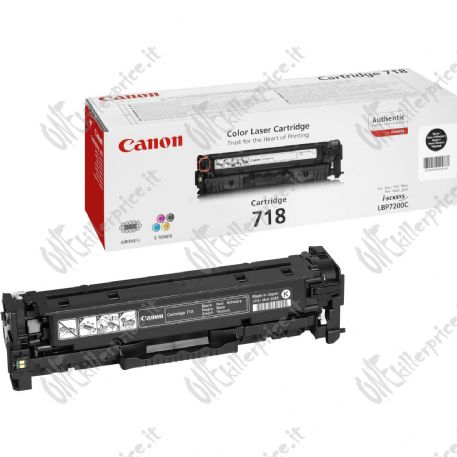 Canon CRG-718 Bk cartuccia toner 1 pz Originale Nero