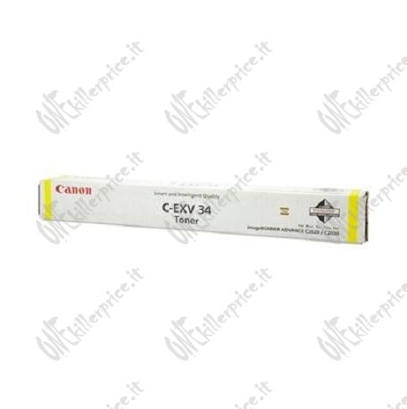 Canon C-EXV 34 cartuccia toner 1 pz Originale Giallo