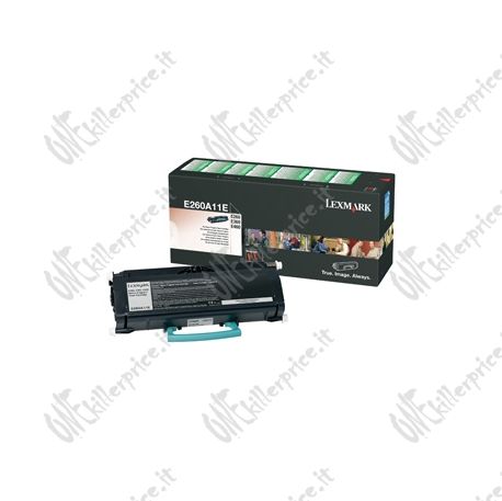 Lexmark E260A11E cartuccia toner 1 pz Originale Nero