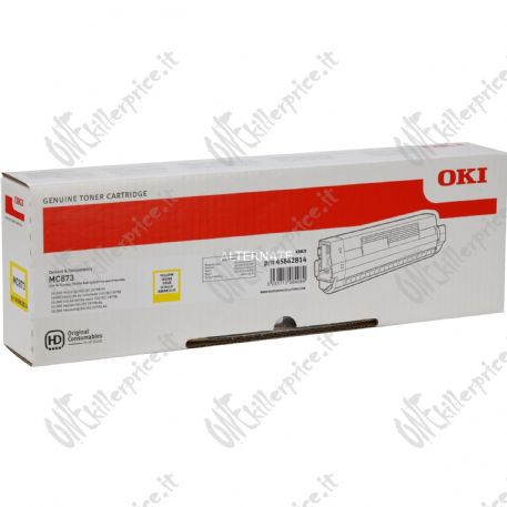 OKI 45862814 cartuccia toner 1 pz Originale Giallo